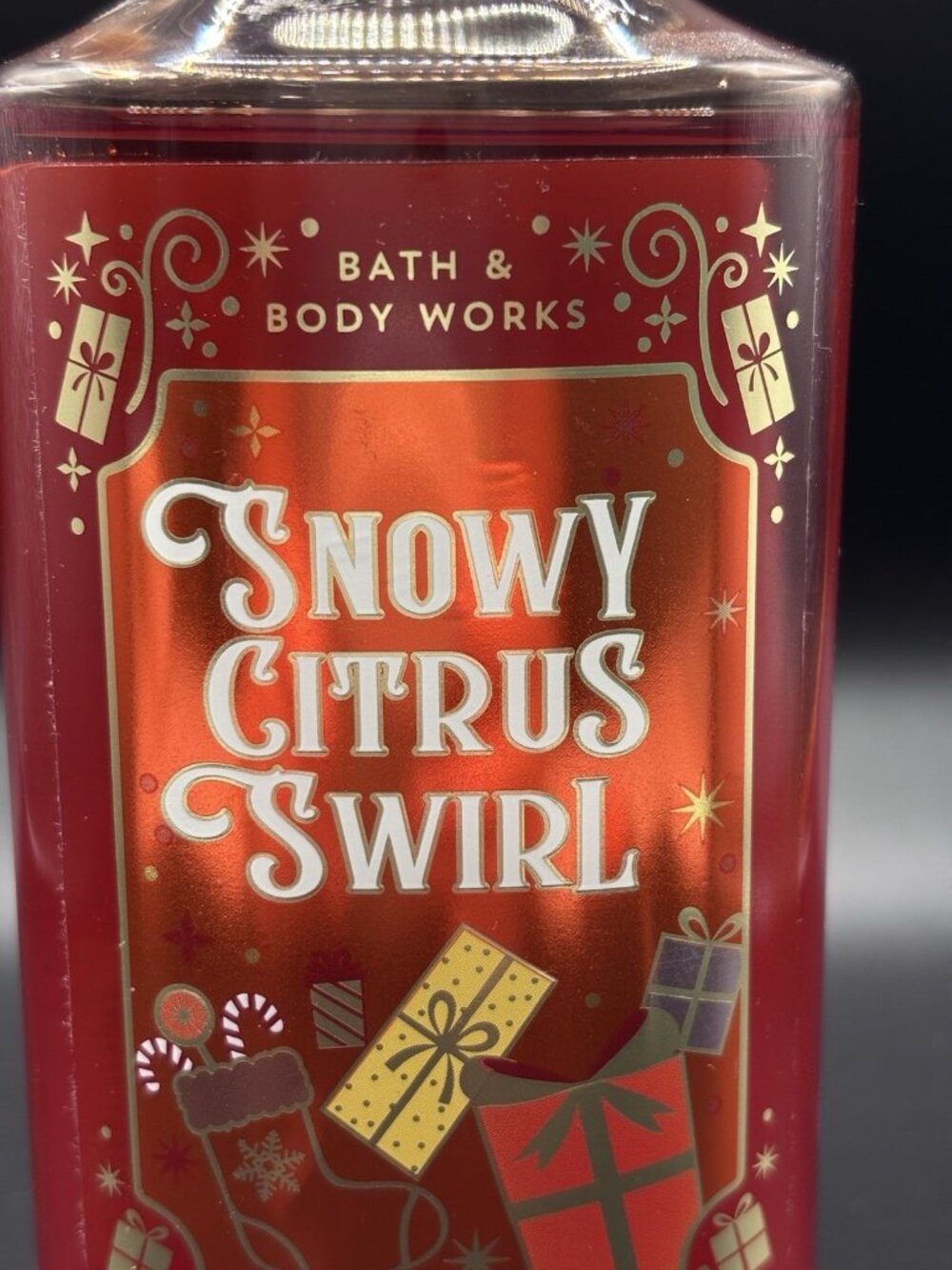 Bath & Body Works Snowy Citrus Swirl Shower Gel Wash 10 fl oz Christmas Orange - Picture 3 of 16